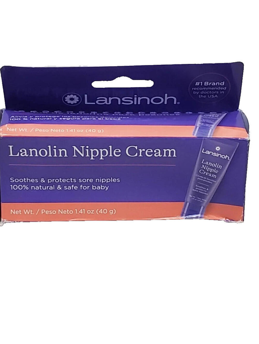 ** Lansinoh Lanolin Nipple Cream (1.41 oz)- exp 07/2028